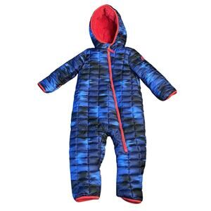Snozu blue snow winter puffer footie lined Snow Suit- 2 Year Old size 24 Months